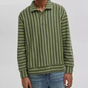 Mode of One Men's Long Sleeve French Terry Shirt Wild Ivy Size L